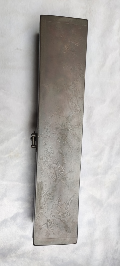 古玩字畫銅收納朝珠儲藏合真品鑒賞圖