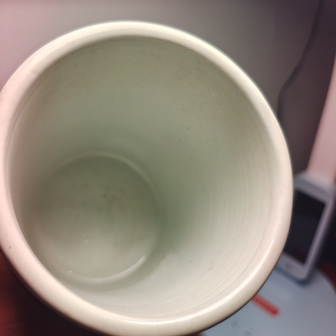 古玩陶瓷粉彩花卉紋筆筒真品鑒賞圖