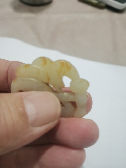 古玩玉器和田玉福字紋墜飾真品鑒賞圖