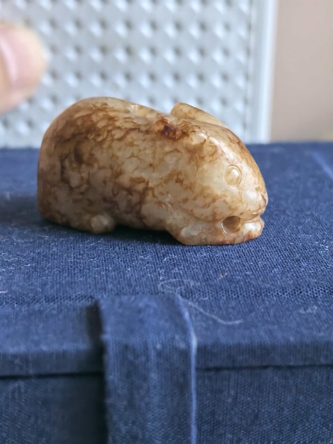 古玩玉器玉兔真品鑒賞圖