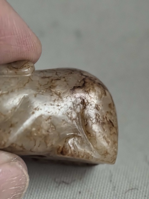 古玩玉器玉兔真品鑒賞圖