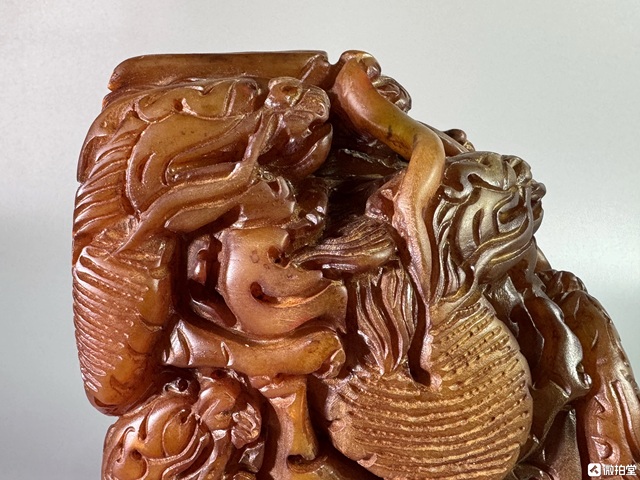 古玩玉器壽山石雕“龍鈕印章料”真品鑒賞圖