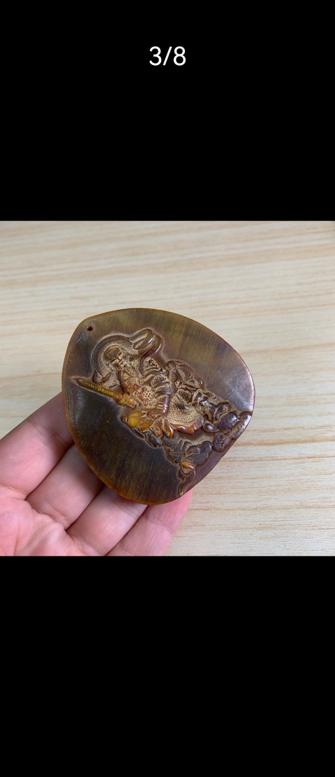 古玩雜項角牌真品鑒賞圖