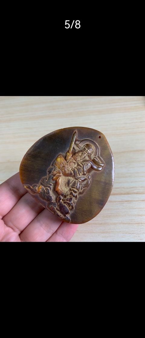 古玩雜項角牌真品鑒賞圖