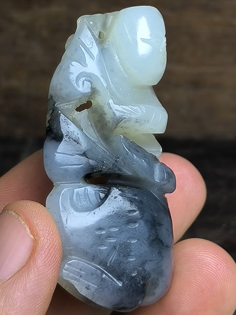 古玩玉器和田玉雕“劉海戲金蟾”真品鑒賞圖