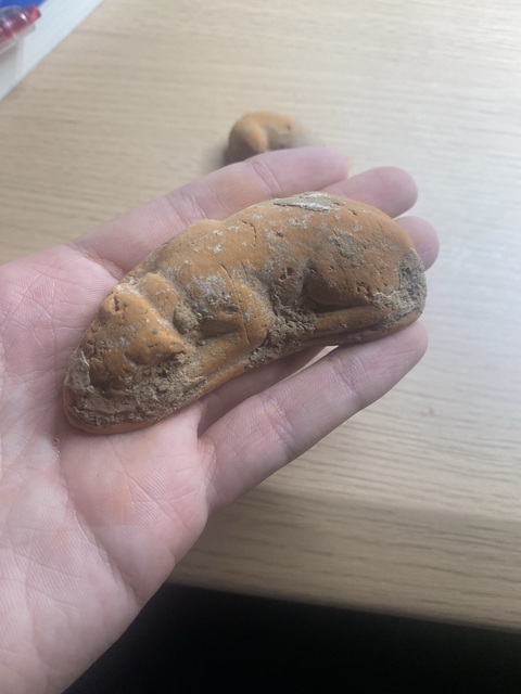 古玩陶瓷唐·臥??一對真品鑒賞圖