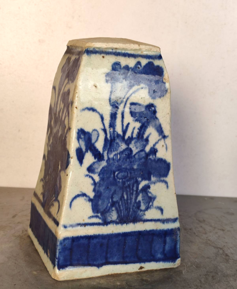 古玩陶瓷清中青花真品鑒賞圖