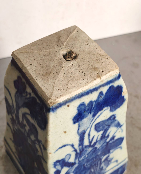 古玩陶瓷清中青花真品鑒賞圖