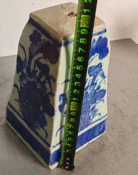 古玩陶瓷清中青花真品鑒賞圖