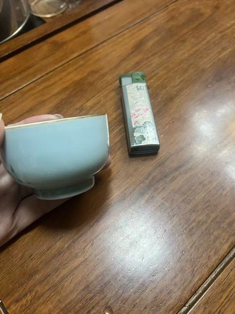 古玩陶瓷鶴紋杯真品鑒賞圖