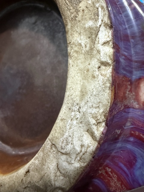 古玩陶瓷紅釉琮式瓶真品鑒賞圖