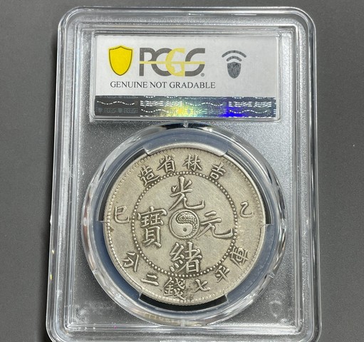 古玩錢幣吉林省造光緒元寶真品鑒賞圖