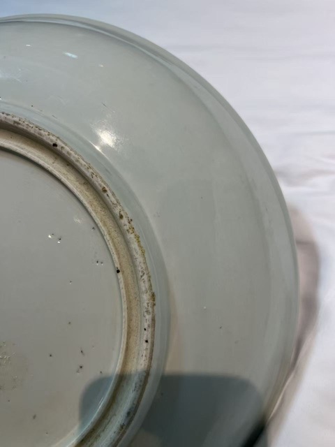 古玩陶瓷青花山水紋盤真品鑒賞圖