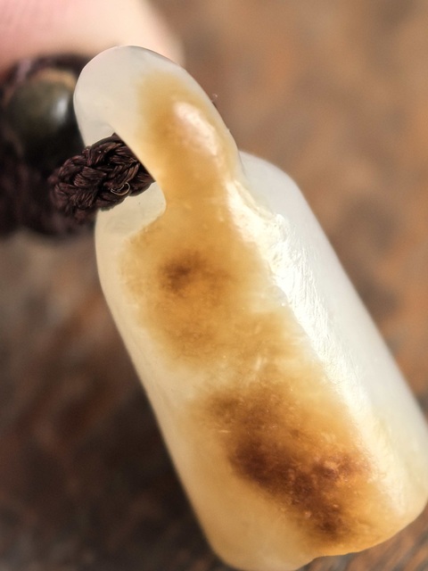 古玩玉器玉鐘墜真品鑒賞圖