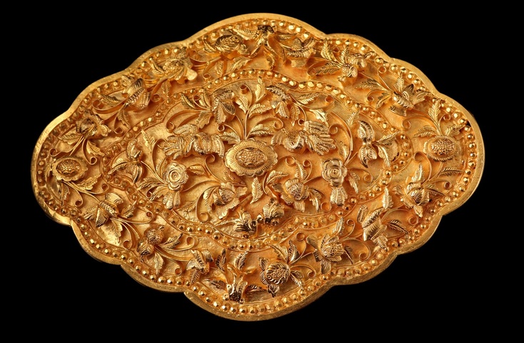 古玩雜項近現代仿古工藝金器真品鑒賞圖