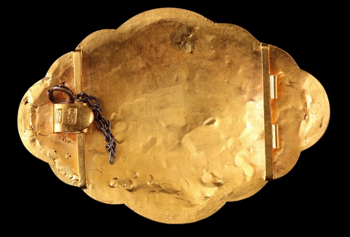 古玩雜項近現代仿古工藝金器真品鑒賞圖