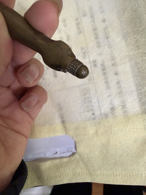 古玩銅器銅柄匕首真品鑒賞圖