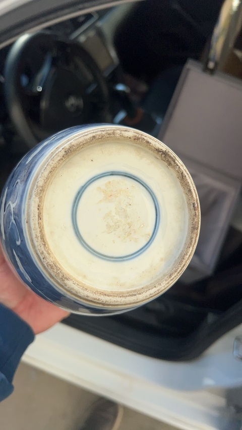 古玩陶瓷青花雙龍戲珠紋罐真品鑒賞圖