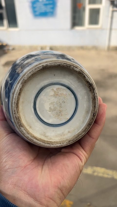 古玩陶瓷青花雙龍戲珠紋罐真品鑒賞圖