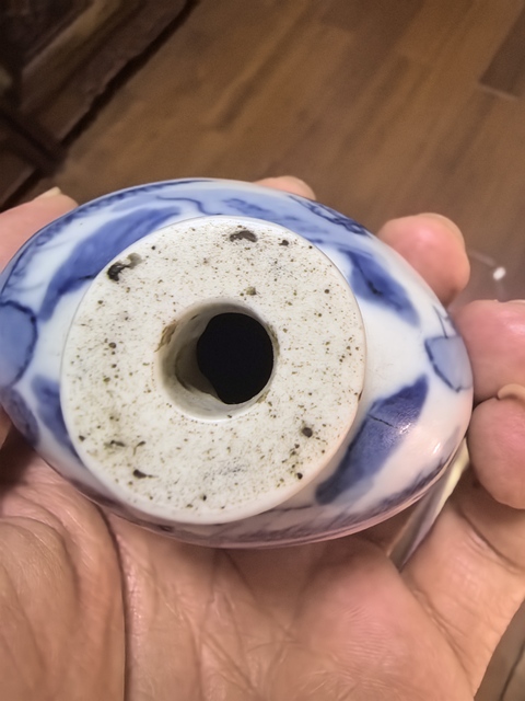 古玩陶瓷清晚·青花人物故事紋鼻煙壺 真品鑒賞圖