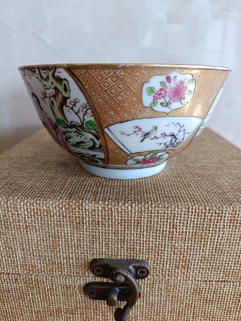 古玩陶瓷廣琺瑯人物故事紋賞杯真品鑒賞圖