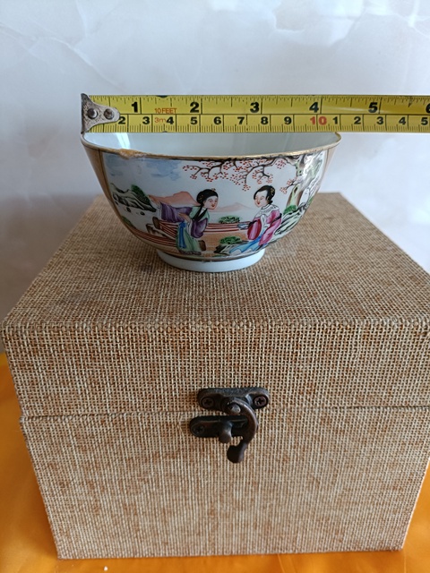 古玩陶瓷廣琺瑯人物故事紋賞杯真品鑒賞圖