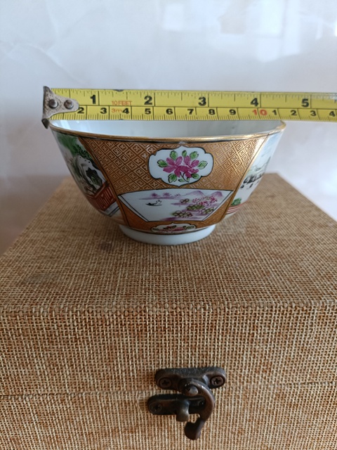 古玩陶瓷廣琺瑯人物故事紋賞杯真品鑒賞圖