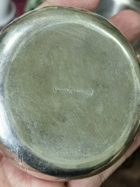 古玩雜項晚清外銷90%銀質(zhì)煙灰缸真品鑒賞圖