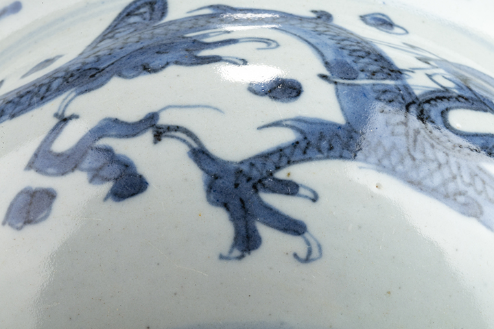 古玩陶瓷清早·青花雙龍戲珠紋香爐真品鑒賞圖