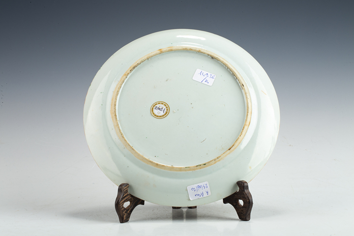 古玩陶瓷清咸豐·廣彩人物故事紋盤拍賣，當(dāng)前價(jià)格1440元