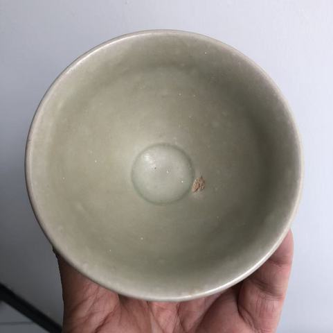 古玩陶瓷耀州窯青釉盞真品鑒賞圖