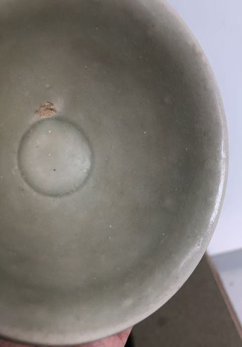 古玩陶瓷耀州窯青釉盞真品鑒賞圖