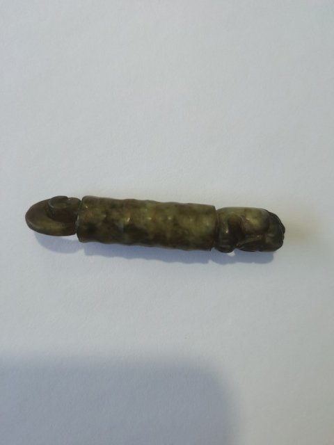 古玩玉器玉龍形飾真品鑒賞圖