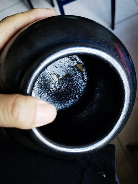 古玩陶瓷磁州窯黑釉茶入真品鑒賞圖