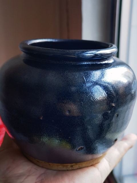 古玩陶瓷磁州窯黑釉茶入真品鑒賞圖