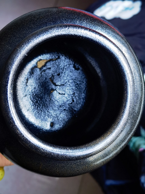 古玩陶瓷磁州窯黑釉茶入真品鑒賞圖