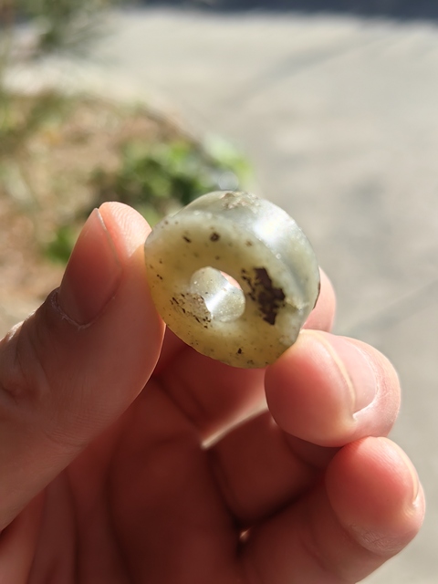 古玩玉器小素壁真品鑒賞圖