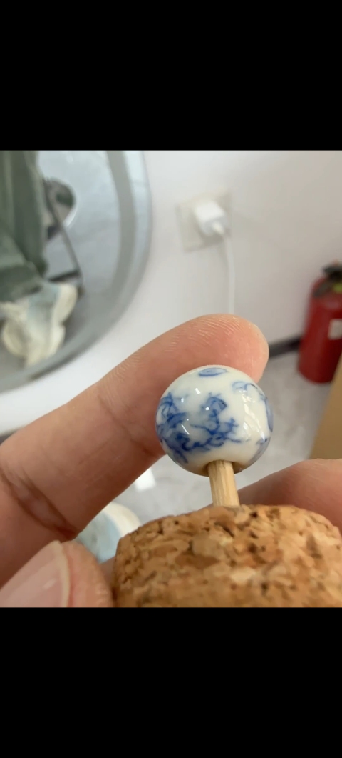 古玩陶瓷青花龍紋珠子真品鑒賞圖