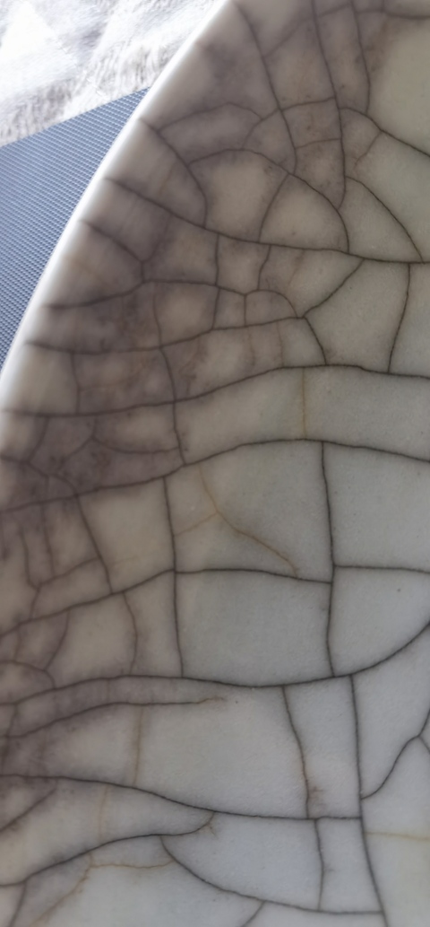 古玩陶瓷哥釉七星盤真品鑒賞圖