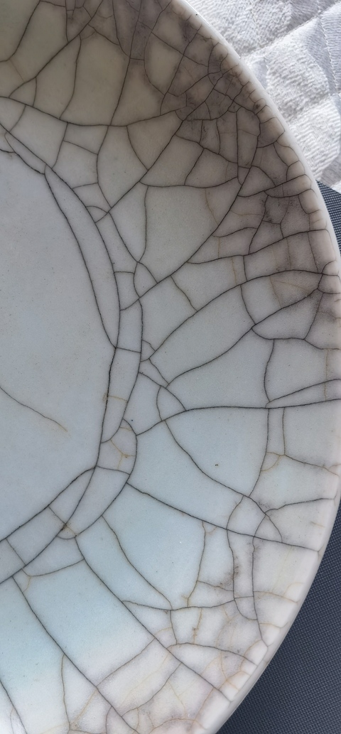 古玩陶瓷哥釉七星盤真品鑒賞圖