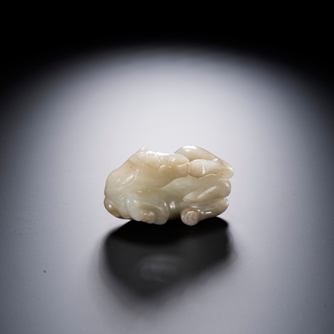 古玩玉器玉滾馬真品鑒賞圖