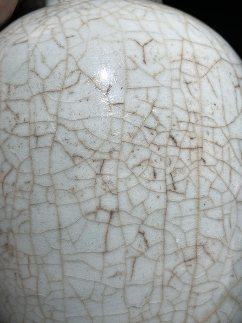 古玩陶瓷仿官釉太白罐真品鑒賞圖