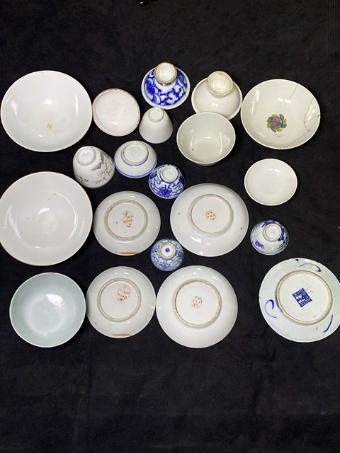 古玩陶瓷清中至創匯杯碗盤一組拍賣，當前價格2288元