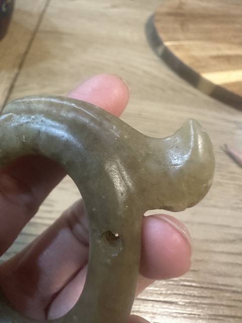 古玩玉器仿古玉龍型件真品鑒賞圖