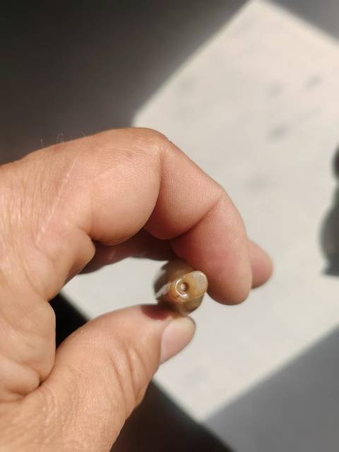 古玩玉器做舊仿漢代“玉翁仲”真品鑒賞圖