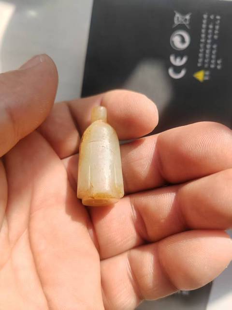 古玩玉器做舊仿漢代“玉翁仲”真品鑒賞圖