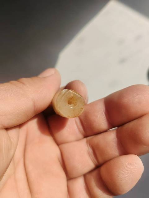 古玩玉器做舊仿漢代“玉翁仲”真品鑒賞圖