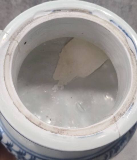 古玩陶瓷明青花三足爐真品鑒賞圖