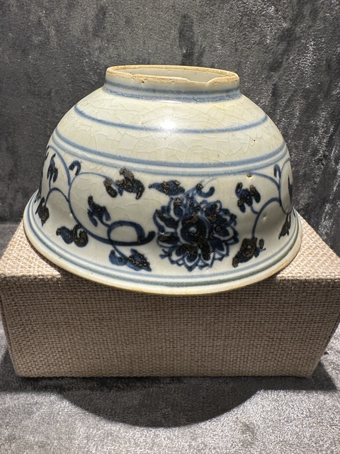 古玩陶瓷宣德青花碗拍賣，當前價格15888元