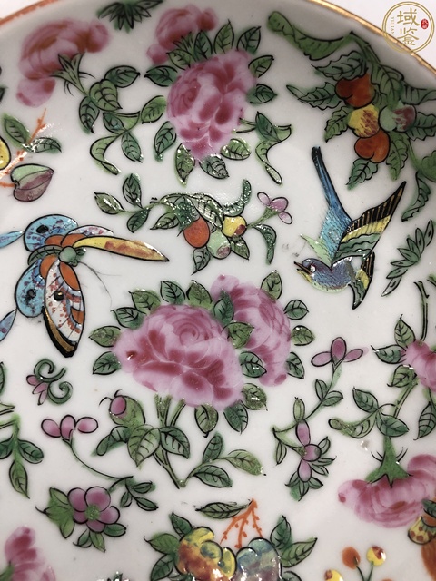 古玩陶瓷清晚·廣彩花鳥紋杯碟一套拍賣，當(dāng)前價格1388元